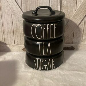 Rae Dunn Stacked Coffee, Tea and Sugar Canister